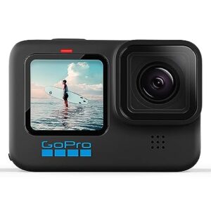 GoPro HERO10 Black - Caméra d'action étanche avec écrans LCD avant et arrière tactiles, vidéo Ultra HD 5.3K60, photos 23MP, diffusion en direct 1080p, webcam, stabilisation