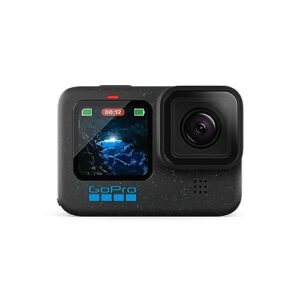 GoPro HERO12 Black - Caméra d'action étanche avec vidéo Ultra HD 5.3K60, Photos 27MP, HDR, capteur d'image 1/1.9", Diffusion en Direct, Webcam, stabilisation