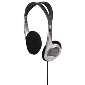 Hama Casque Stéréo "HK-229" (Casque audio Supra-Auriculaire pour lecteur mp3, iPod, bande passante de 20 Hz - 20 kHz, jack 3,52mm mâle, câble uni-latéral de 1,5 m, ajustable et léger) Noir/Gris