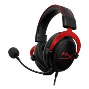 HyperX Cloud II – Casque Gaming avec Micro pour PC/PS4/Mac, Rouge