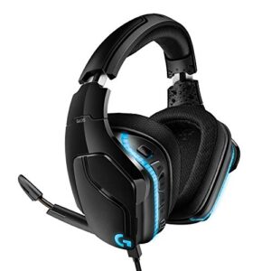 Logitech G635 Casque Gamer RVB Filaire, Son 7.1 Surround, DTS Headphone:X 2.0, Transducterus Pro-G 50mm, USB/Jack 3,5mm, Micro avec Sourdine Flip-Up, PC/Mac/Xbox One/PS4/Nintendo Switch - Noir