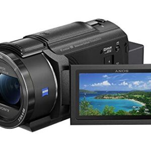 Sony FDR-AX43 | Caméscope Ultra HD (UHD) 4K Compact | 5-Axis Stabilisation Optique équilibrée 5 Axes Steadyshot | Zoom Optique 20x | Ecran orientable