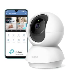 Tapo Caméra Surveillance WiFi intérieure 1080P C200, détection de personne, audio bidirectionnel, compatible avec Alexa et Google Assistant, pour Bébé/Animaux