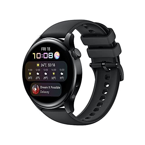 HUAWEI Watch 3 3,63 cm (1.43″) 46 mm AMOLED 4G Noir GPS (Satellite)